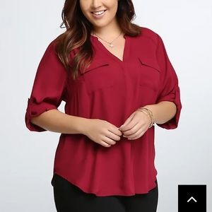 Berry colored harper blouse size 3